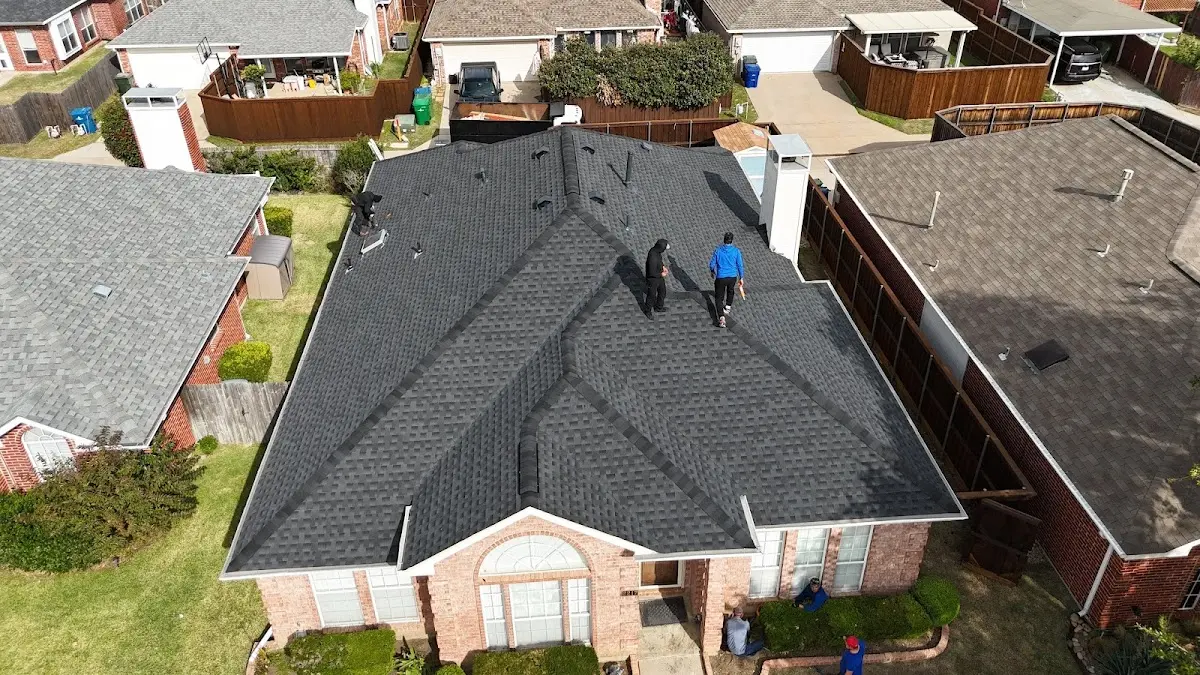 Commercial Roofing work in progress on a Garden Grove property